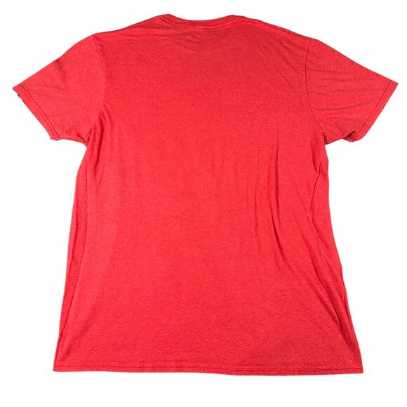 Disney Goofy Unisex L Red Short Sleeve Cotton Blend Graphic Tee Shirt T-shirt - Picture 7 of 7